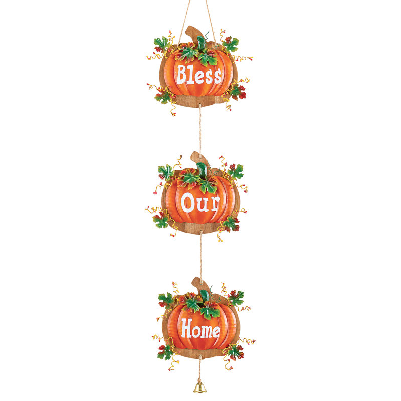 The Holiday Aisle® Bless Our Home Pumpkins | Wayfair
